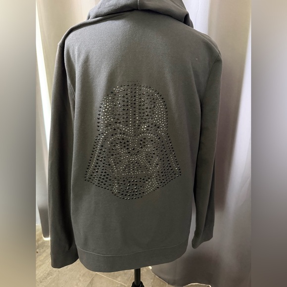 Rock & Republic Charcoal STAR WARS zip front hoodie - Picture 2 of 6